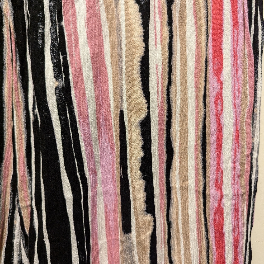 Robert Louis Multi Color Striped Sheer Pants | Sz L - Picture 4 of 6